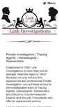 Mobile Screenshot of linkinvestigations.co.uk