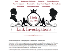 Tablet Screenshot of linkinvestigations.co.uk
